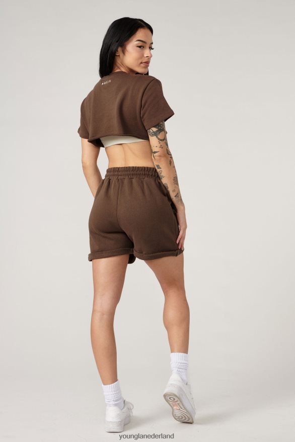 kleding nl YoungLA vrouwen w102 supreme korte broek zwart ZV0RH41089