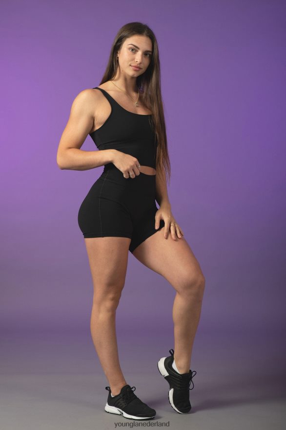 kleding nl YoungLA vrouwen w110 level up bikershort 3\" sappig grijs ZV0RH41114