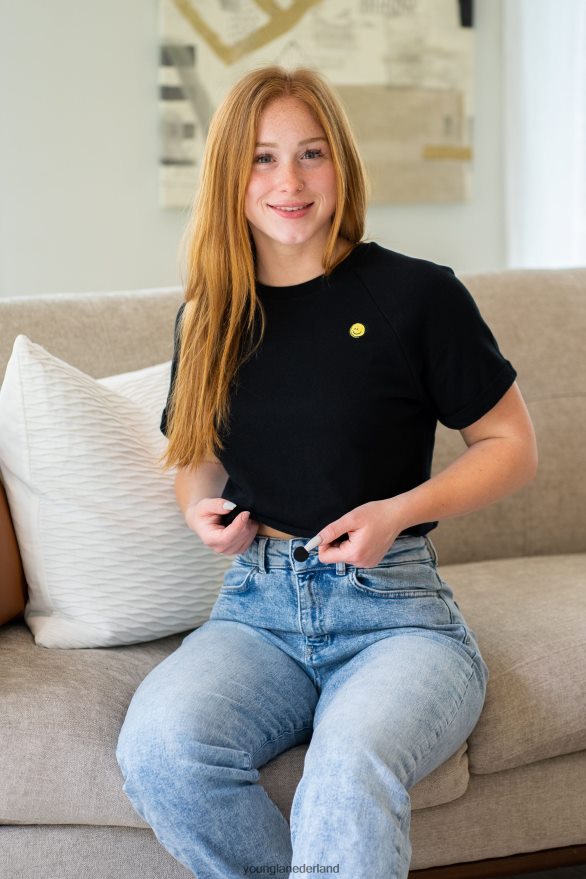 kleding nl YoungLA vrouwen W411 cropped raglan-T-shirt wintertaling ZV0RH41055