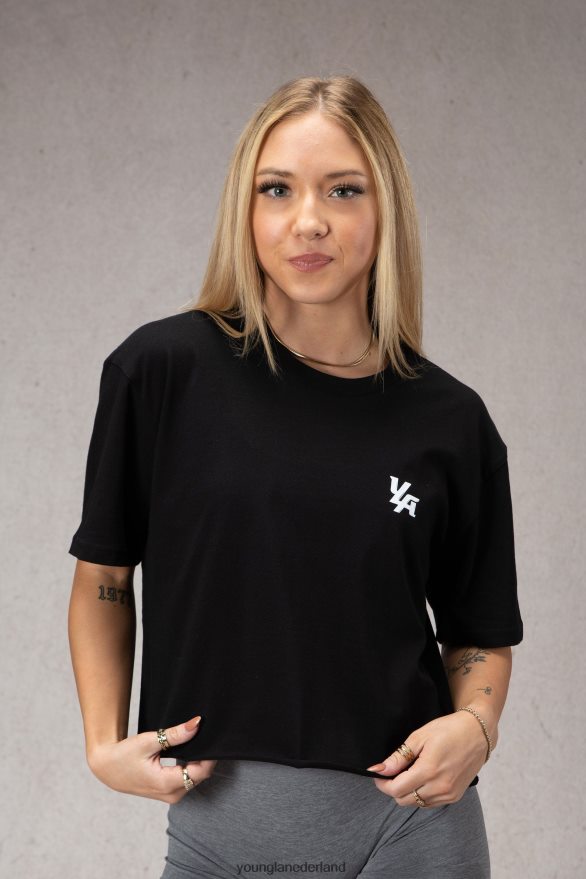 kleding nl YoungLA vrouwen W421 trippy oversized T-shirt heide wit ZV0RH41079