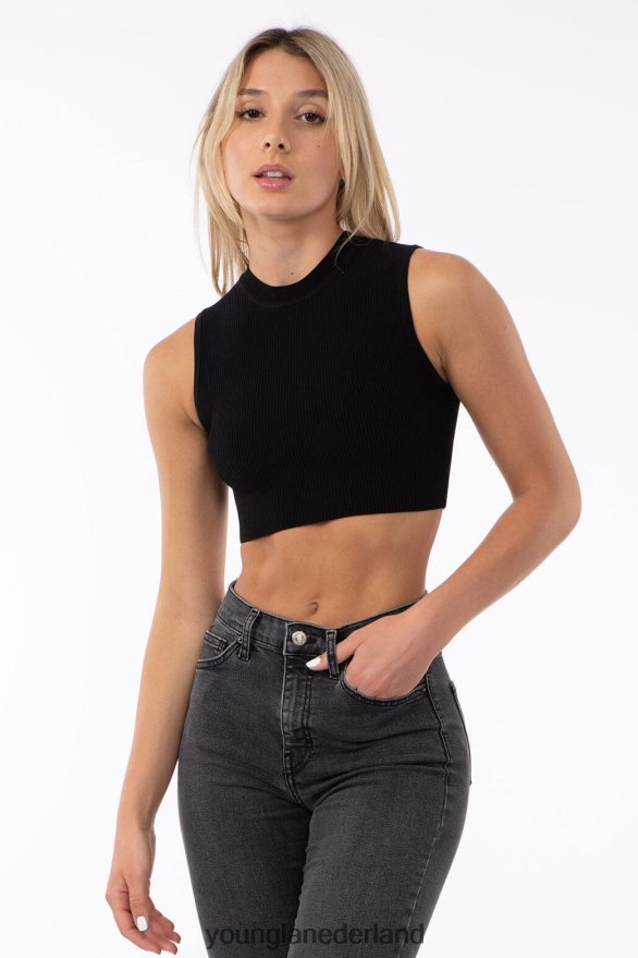kleding nl YoungLA vrouwen w301 contour geribbelde tank blauwe mist ZV0RH41049
