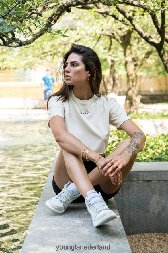 kleding nl YoungLA vrouwen w403 gevestigd cropped t-shirt roze drankje ZV0RH41023