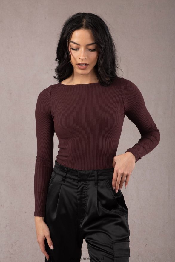 kleding nl YoungLA vrouwen w420 genade top merlot ZV0RH41067
