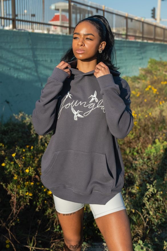 kleding nl YoungLA vrouwen W509 oversized hoodie met kolibrie bot ZV0RH41184
