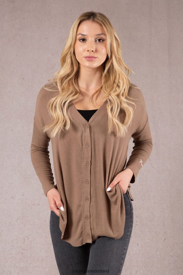 kleding nl YoungLA vrouwen w415 café vest vanille crème ZV0RH41195
