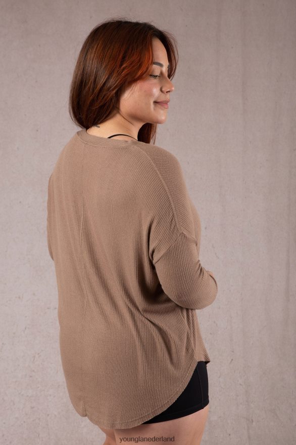 kleding nl YoungLA vrouwen w415 café vest vanille crème ZV0RH41195